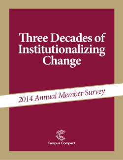 Three Decades of Institutionalizing Change