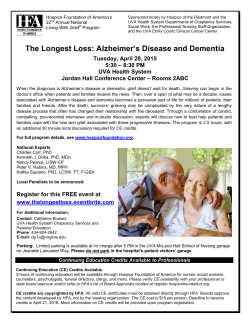 The Longest Loss: Alzheimer`s Disease and Dementia