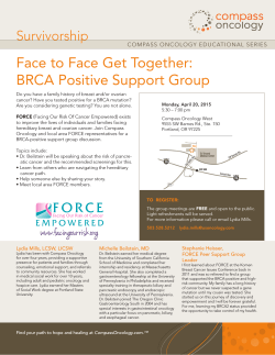 Face to Face Get Together: BRCA Positive Support Group