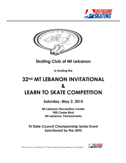 32nd MT LEBANON INVITATIONAL & LEARN TO SKATE