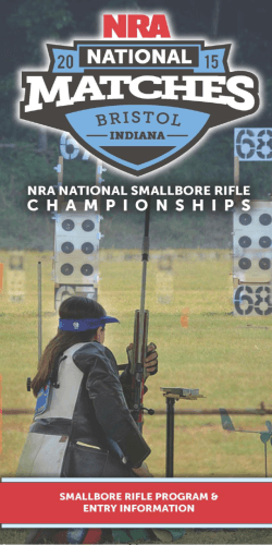 2015 NRA National Smallbore Rifle Championships Program