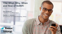 The What, Why, When and How of VoWiFi
