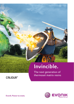 Invincible. The next generation of thermoset matrix resins
