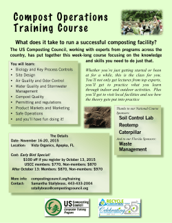 Compost Operations Training Course