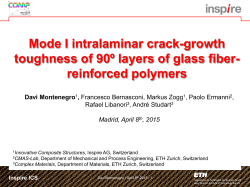 Mode I intralaminar crack-growth toughness of 90Âº layers of glass