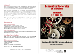 Programme - COMPTRASEC - UniversitÃ© de Bordeaux