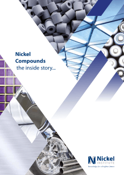 Nickel Compounds the inside story