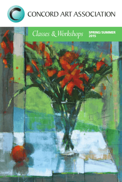 Spring/Summer 2015 catalog of classes, workshops and