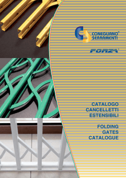 catalogo cancelletti estensibili folding gates catalogue