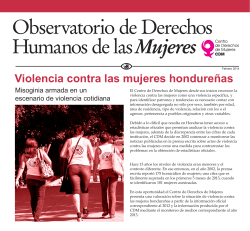Violencia contra las mujeres hondureÃ±as - Conexx