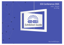 Exhibition Guide - EGI Conference 2015