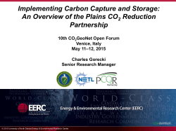 Implementing Carbon Capture and Storage: An Overview of the Plains
