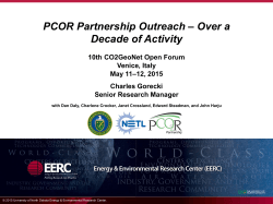 PCOR Partnership Outreach â Over a Decade of Activity