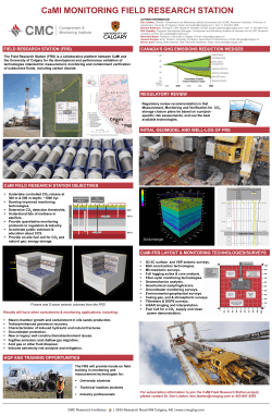 CaMI monitoring field research station D Lawton* et al