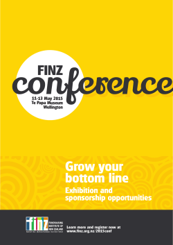 Grow your bottom line - Home, FINZ Conference