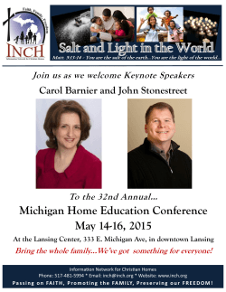 Booklet 2015a.pub - Michigan Home Education Conference
