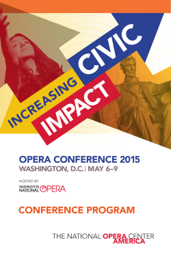 program book - Opera Conference 2015