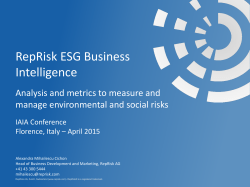 RepRisk ESG Business Intelligence
