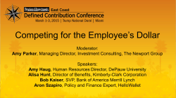 Competing for the Employee`s Dollar