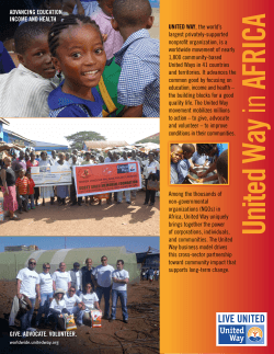 United Way in Africa - United Way Conferences Site