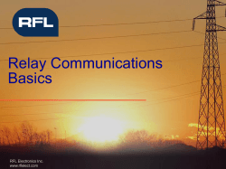 Relay Communication Basics - WSU Conference Management