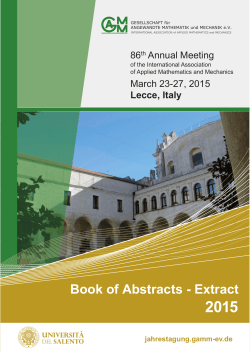 Book of Abstracts - Extract - University of Salento