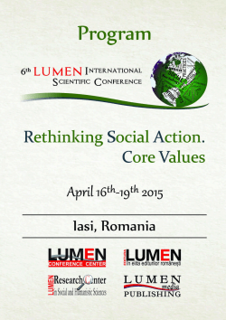 Program LUMEN RSACV &acirc; PDF - 7th LUMEN International