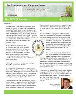 March 2015 Newsletter - Congregational Church in Exeter