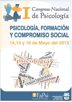 versiÃ³n en pdf - I Congreso Nacional de PsicologÃ­a