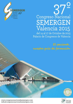 Programa - 36Âº Congreso Nacional SEMERGEN