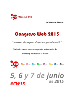 Dossier Prensa - Congreso Web