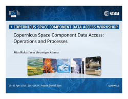Copernicus Space Component Data Access: Operations and