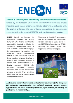 ENEON is the European Network of Earth