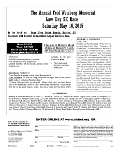 The Annual Fred Weisberg Memorial Law Day 5K Race Saturday