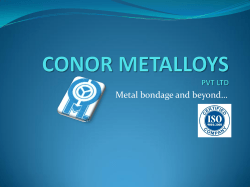 company profile - conor metalloys pvt.ltd