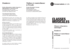 Classes Musicales 2015-2016 - Site du Conservatoire de Lille