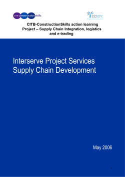 Supply chain relationships within Framework arrangements