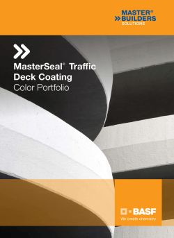 MasterSeal Deck Coatings Color Portfolio