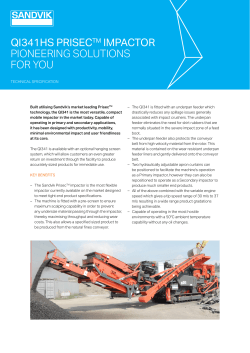 qi341hs prisectm impactor pioneering solutions for you