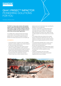 qi441 prisectm impactor pioneering solutions for you