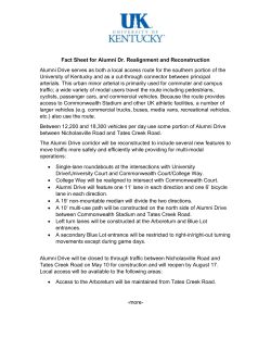 Fact Sheet for Alumni Dr. Realignment and Reconstruction Alumni