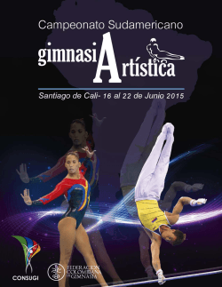 Cali 2015 - ConfederaciÃ³n Sudamericana de Gimnasia