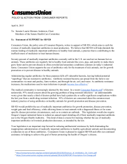 CU letter in support of SB 920, which aims to