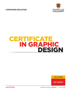 certificate in graphic design - Continuing Education
