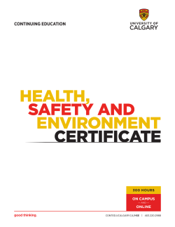 health, safety and environment certificate