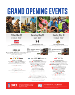 grand opening events - Academy Sports + Outdoors