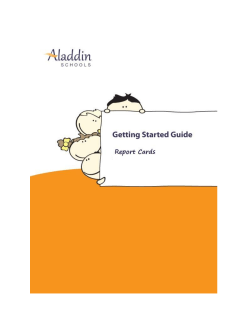 Getting started Report Cards.docx