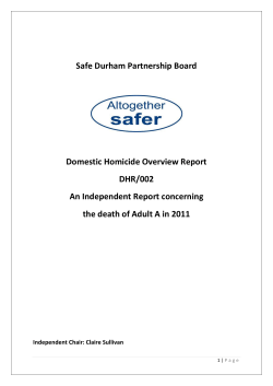 DHR 002 Overview Report