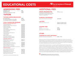 EDUCATIONAL COSTS - Education Management Corporation