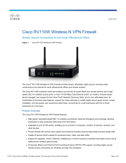 Cisco RV110W Wireless